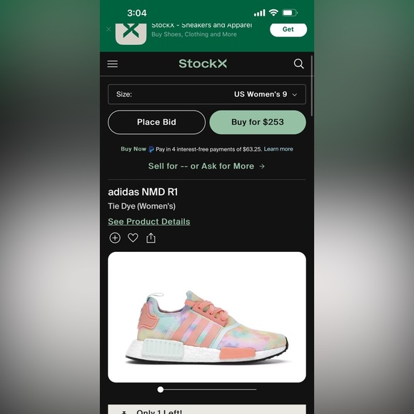 tie dye adidas shoes - Picture 7 of 7